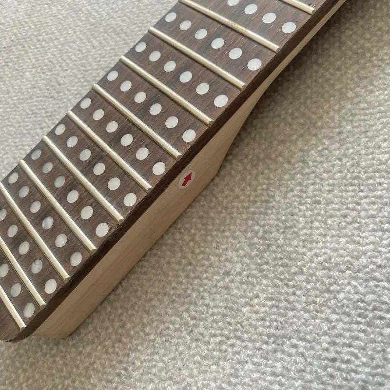 DIY Project Guitar Maple Neck, 22 Frets Fingerboard Rosewood Fretboard