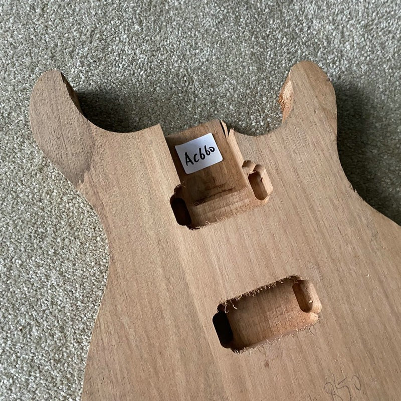 HH Mahogany Wood Double Cutaway Guitar Body DIY Project