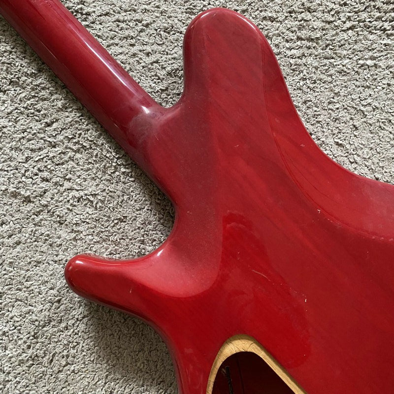 Red SSS Electric Guitar, Ash Wood Body, Maple Neck, Rosewood Fingerboa
