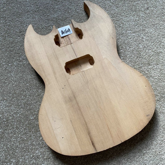 Unfinished Basswood Left Hand Guitar Body Fit SG Guitars DIY