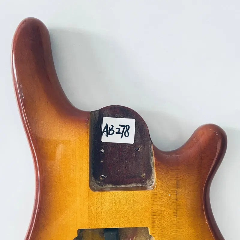Sunburst Basswood 4 String Bass Body DIY Project