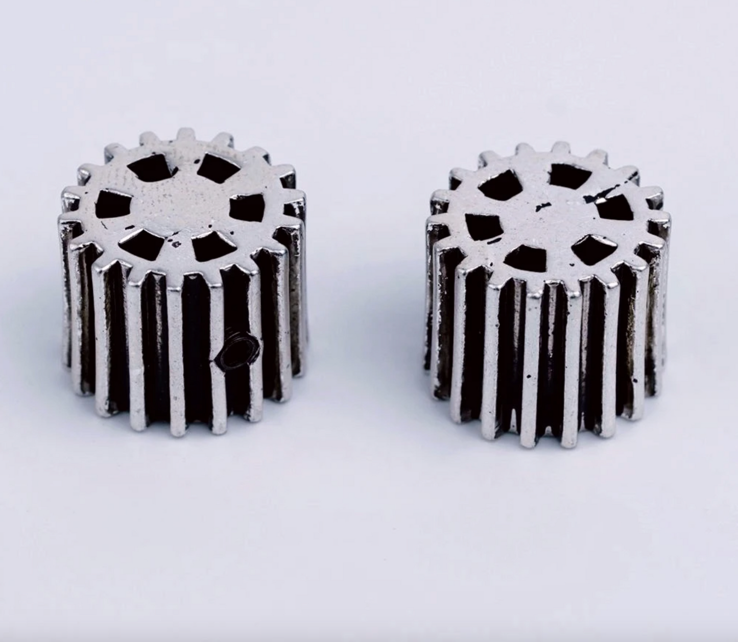 3PCS Aged Silver Metal Guitar Bass Knobs Fit Kiesel,Peavey,Washburn,Ib