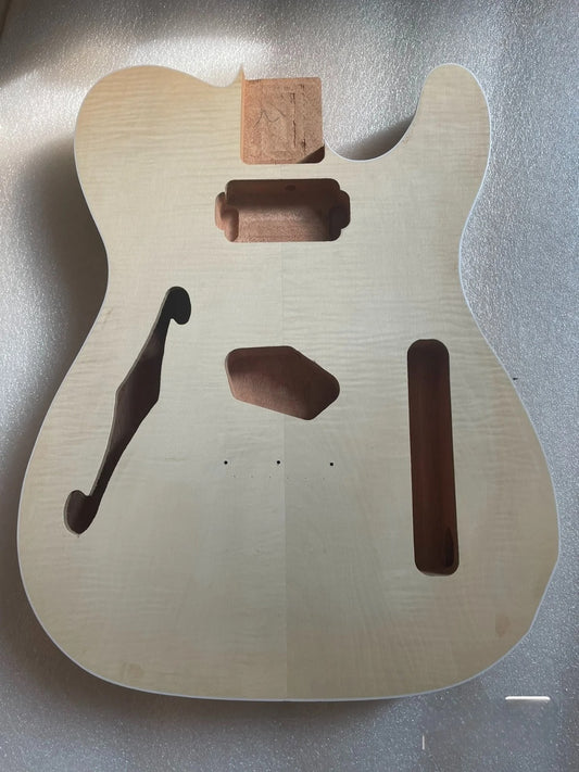 Tiger Maple Top Mahogany Wood Guitar Body Fit Telecaster Tele
