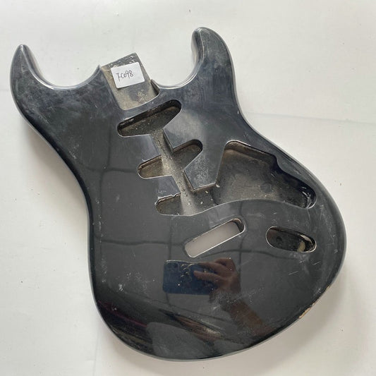 Black Basswood Guitar Double Cutaway Body SSS Fit Stratocaster Strat D
