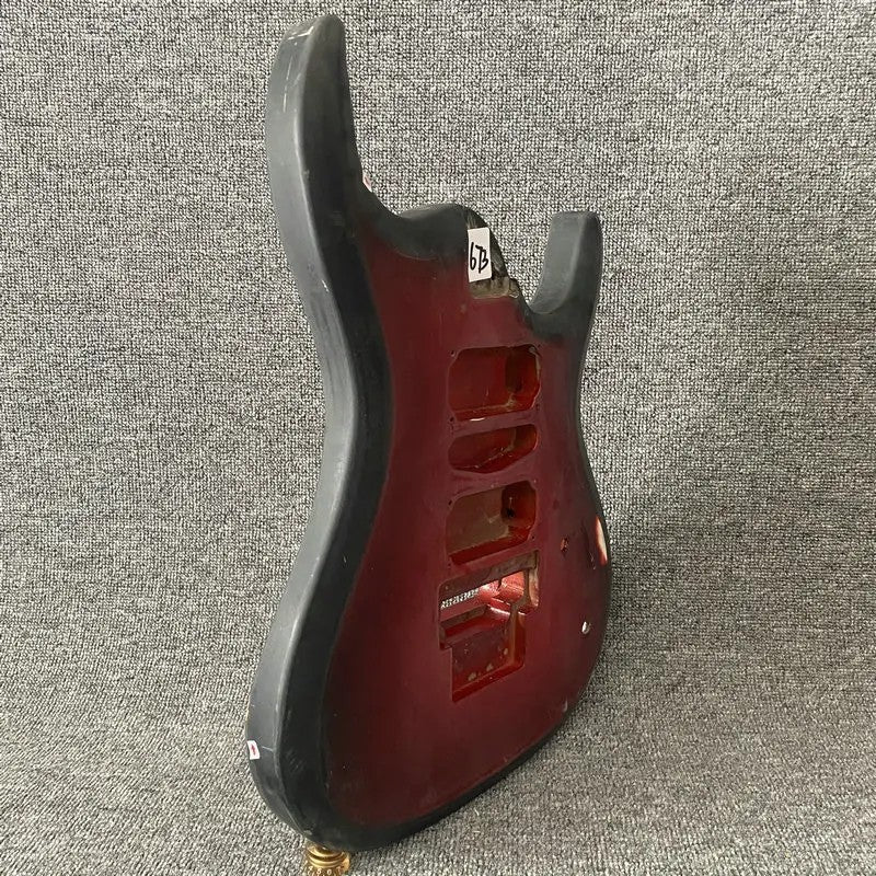 Red Burst HSH Basswood Guitar Body DIY Project