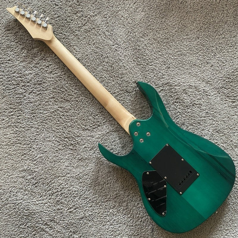 Green Yellow Burst HSH Guitar, Basswood Body with Maple neck, Rosewood