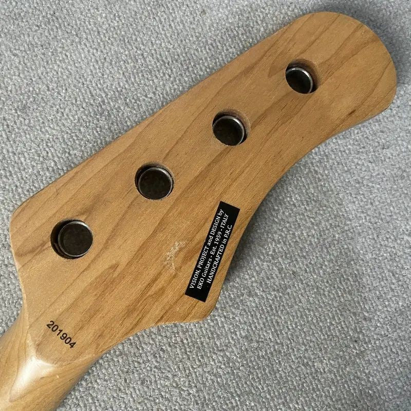 Eko Left Handed 4 String Bass Neck, Rosewood Fingerboard 21 Frets
