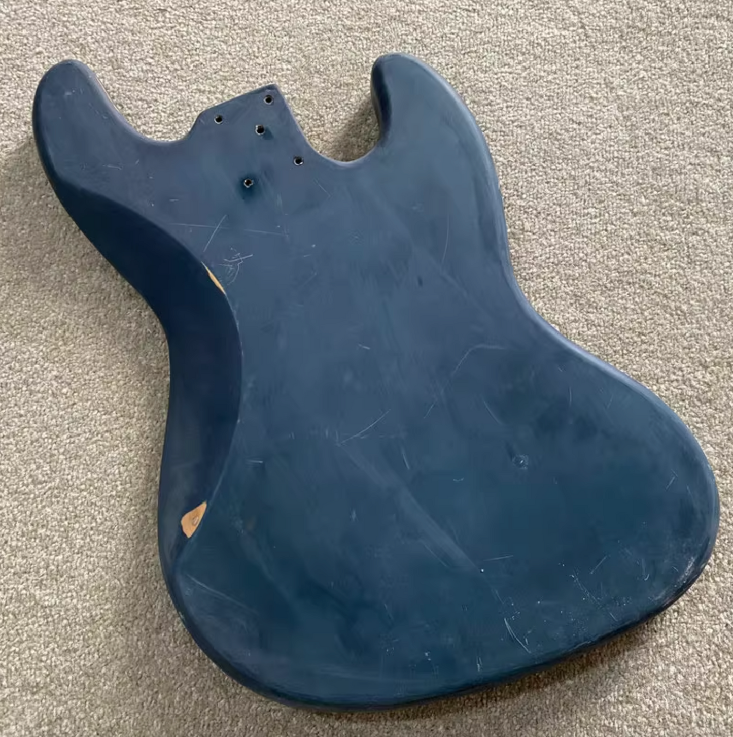 Blue Left Hand 4 String Bass Basswood Body Fit Jazz Bass