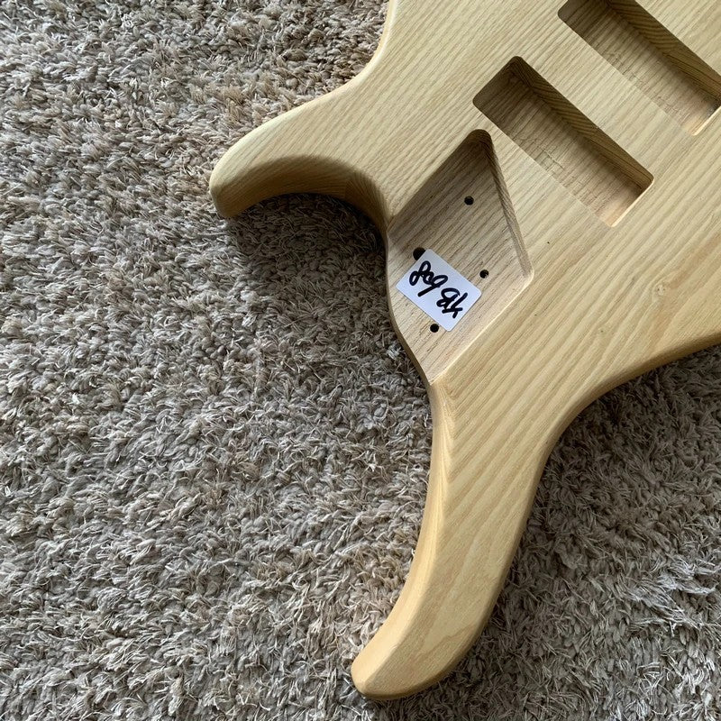 Solid Ash Wood 5 String Bass Guitar Solid Body DIY Project