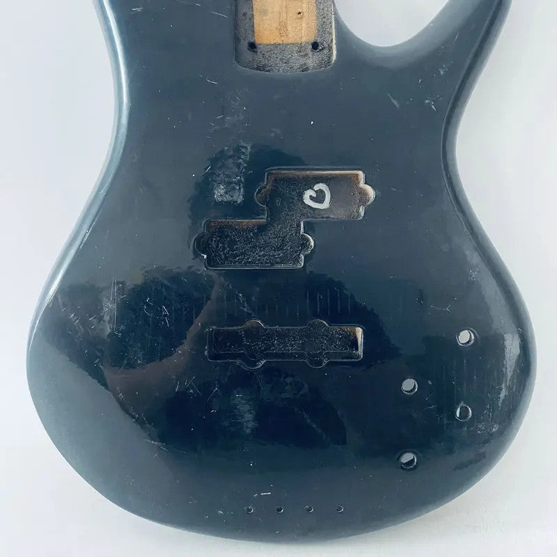 Black Basswood 4 String Bass Body DIY Project