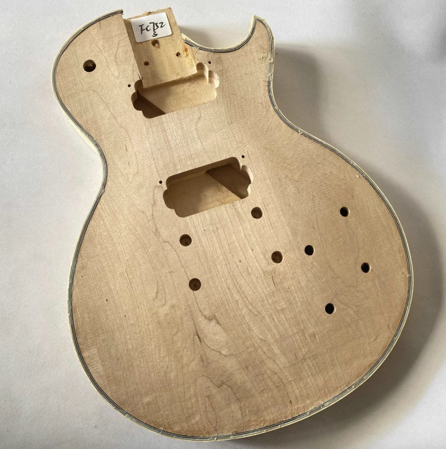 Veneer Maple Top Unfinished Guitar Basswood Body Fit LP Les Paul DIY P