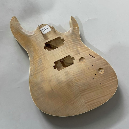 HH Basswood Guitar Double Cutaway Body with Tiger Maple Top