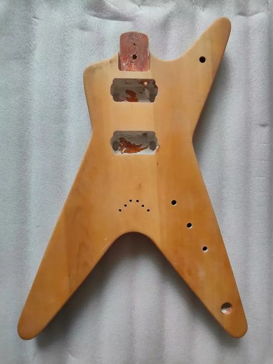 Basswood Guitar Solid Body DIY Project, String Through Bridge