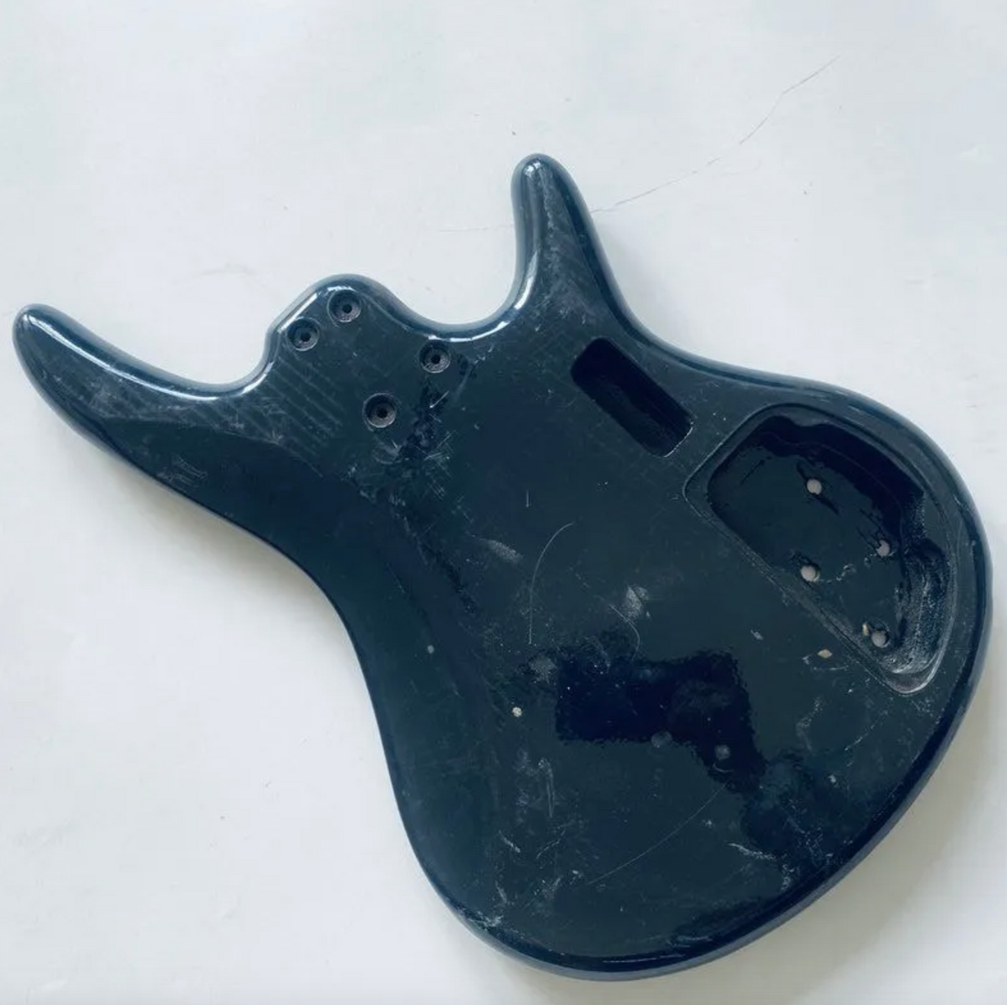 Black Left Hand 4 String Bass Basswood Body DIY Project