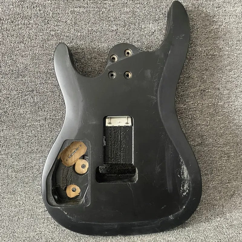 Matte Black Basswood HSH Guitar Body DIY Project