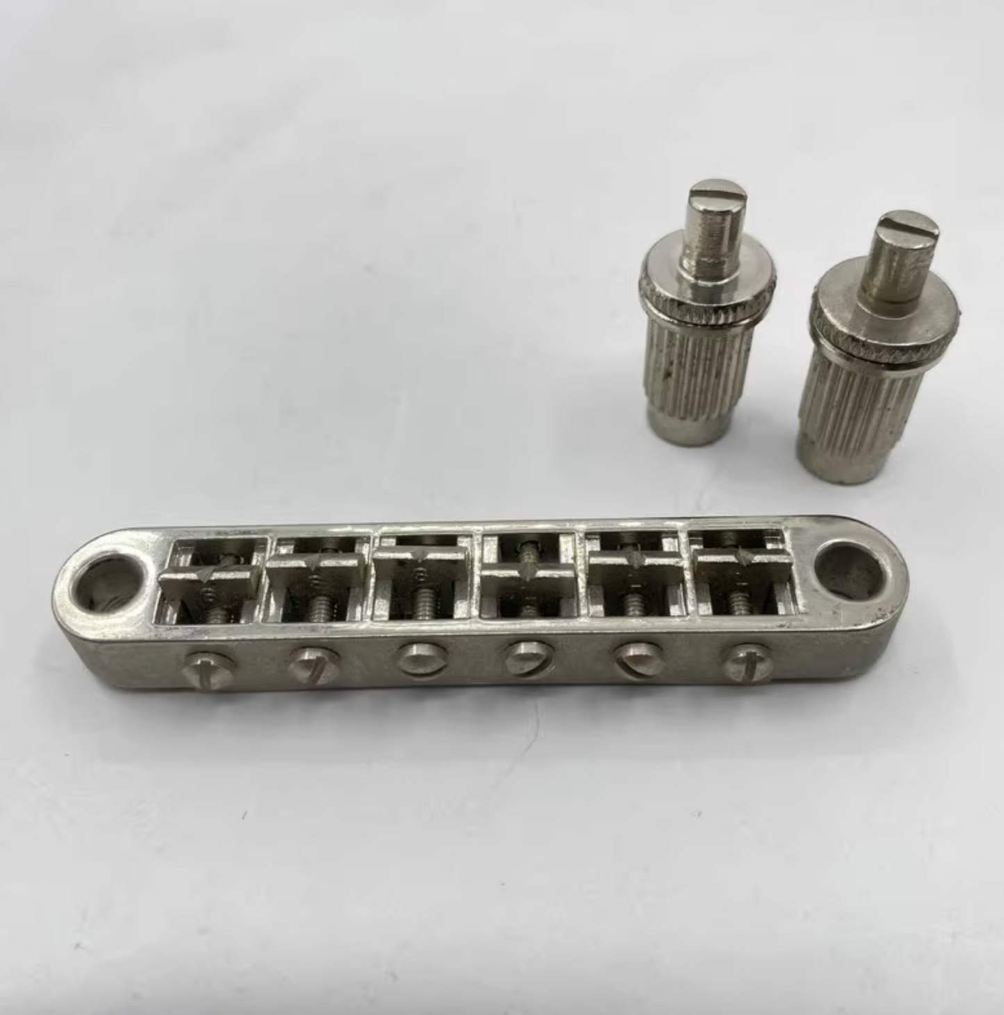 Aged Nickel Guitar Tune O Matic Bridge Fit Ibanez,Epiphone,Washburn,Co