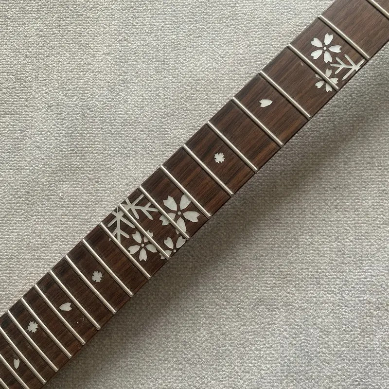 Roasted Maple Wood Electric Guitar Neck, Rosewood 24 Frets Fingerboard