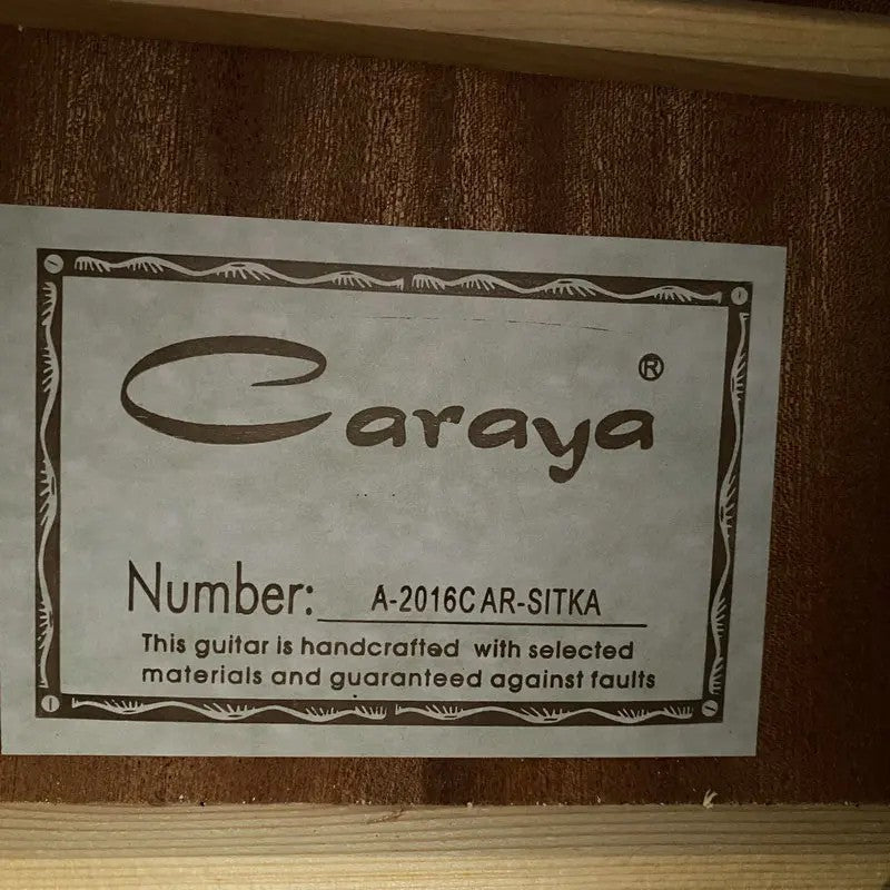 Caraya 41" Acoustic Guitar, Solid Spruce Top Body, Mahogany Neck