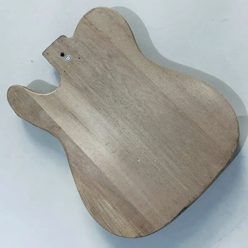 Okoume Wood Unfinished Single Cut Guitar Body Fit Telecaster Tele