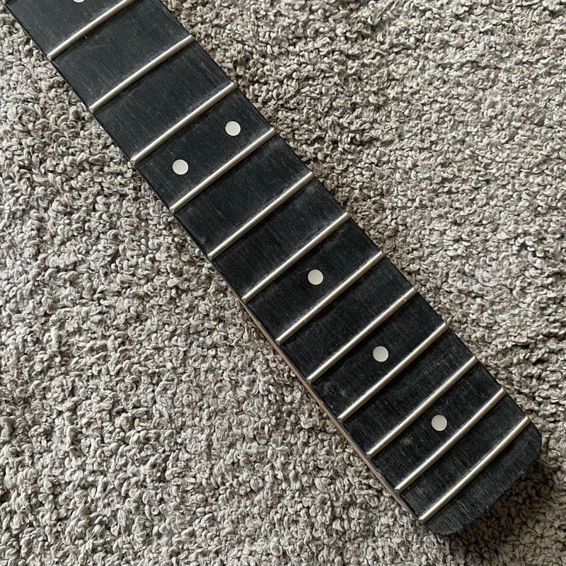 Black Maple Wood 4 String Bass Neck, Rosewood Fingerboard Fretboard