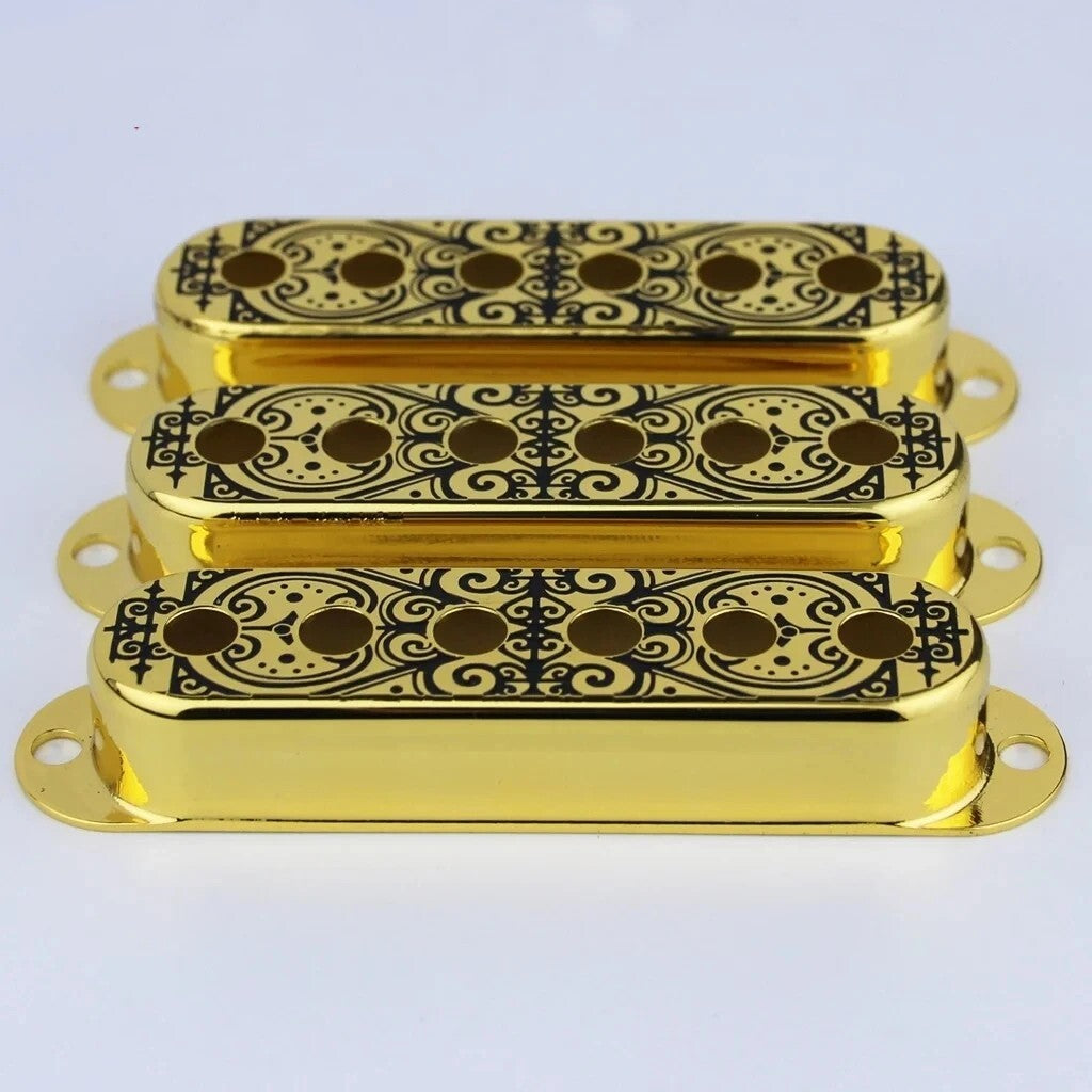Copper Guitar Single Coil Pickup Covers Fit Strat Stratocaster