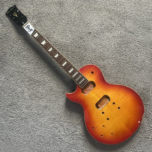 Left Hand Harley Benton Guitar Tiger Maple Top Body with Neck Set Fit