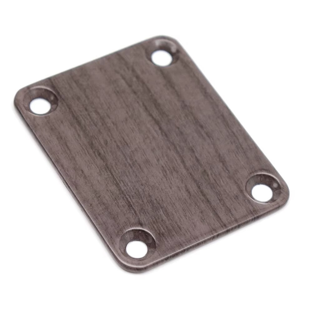 Wood Grain Finish Guitar Bass Neck Plate Fit Fender,Peavey,Washburn,Ib