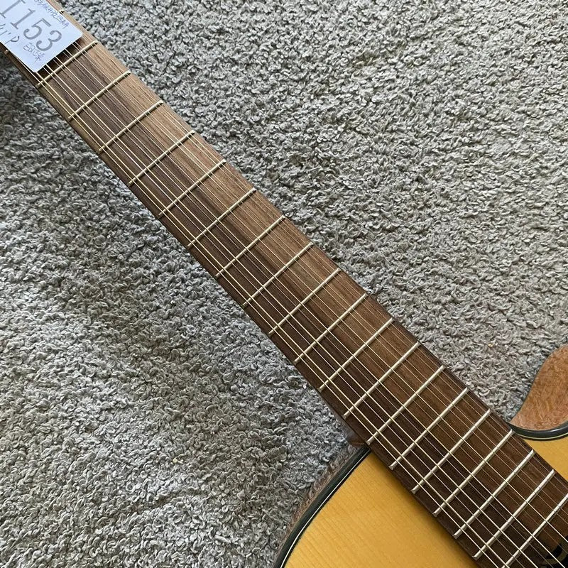 LAG 12 String Acoustic Electric Guitar, Spruce Top Mahogany Body and N