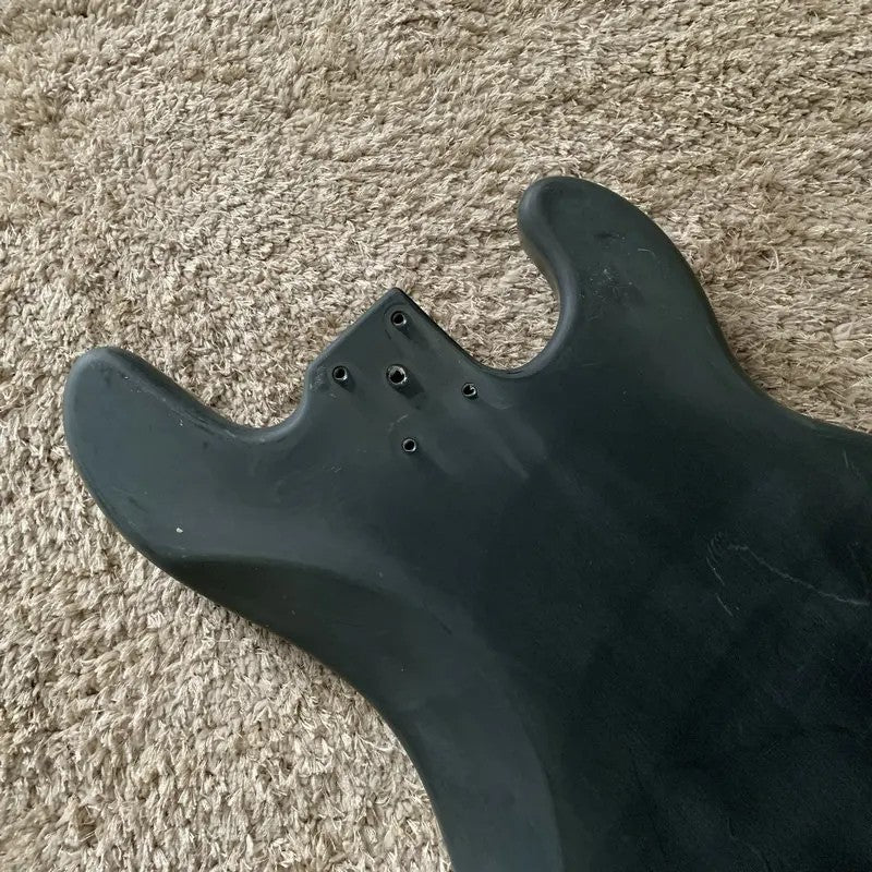 Black Left Handed 4 String Bass Basswood Body Fit Precision Bass