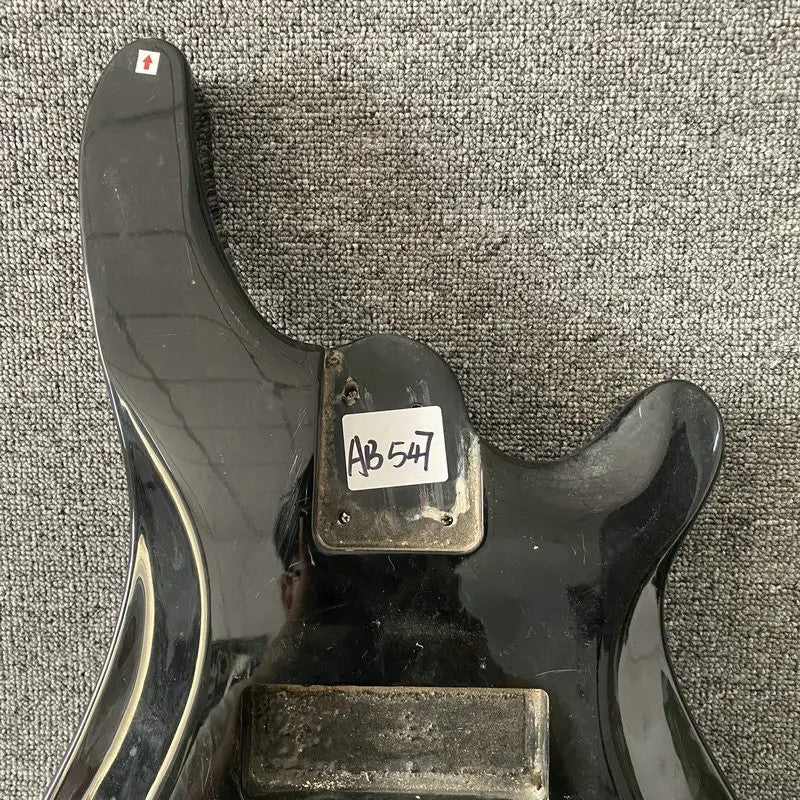 Glossy Black Solid Basswood Bass Guitar Body DIY