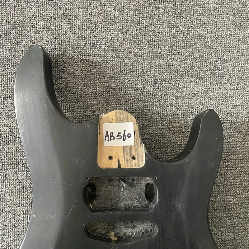Matte Black Basswood HSH Guitar Body DIY Project