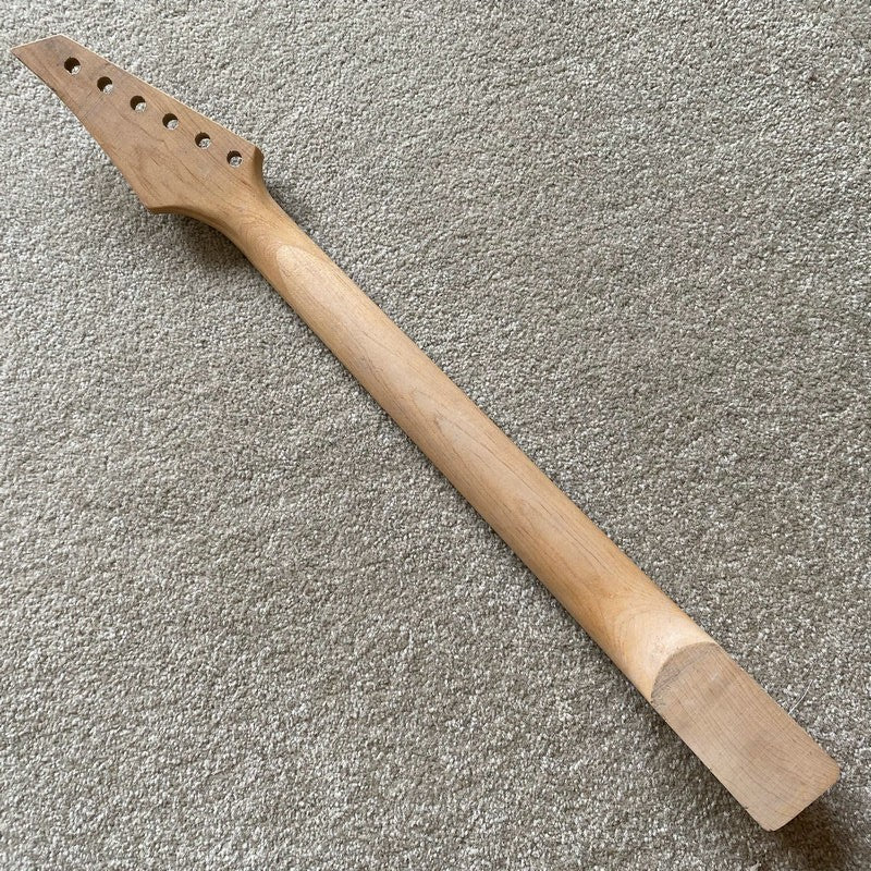 Maple Wood Guitar Neck, 22 Frets Rosewood Fingerboard, Set In Connecti