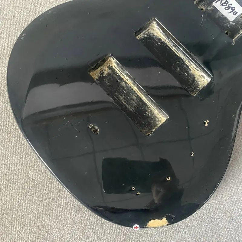Glossy Black Bass Guitar Body DIY