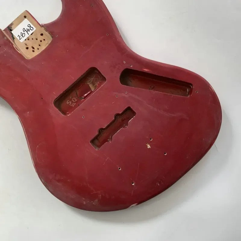 Red Bass Guitar Basswood Body Fit Jazz Bass