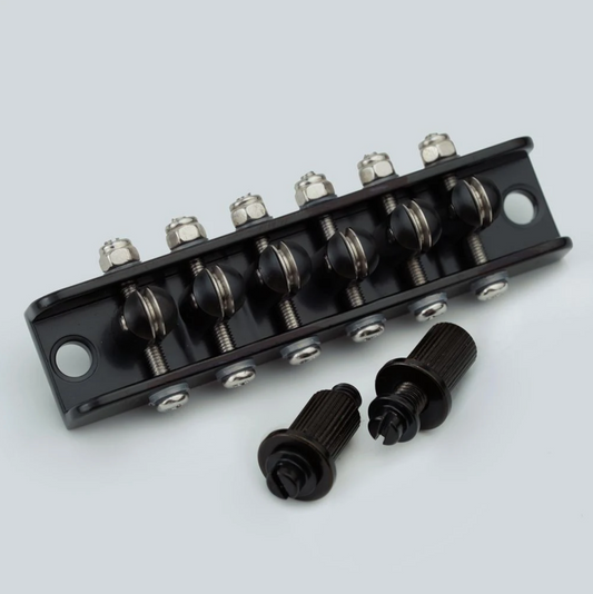 Black Vintage Guitar Roller Saddles Tune O Matic Bridge Fit Mosrite Gu