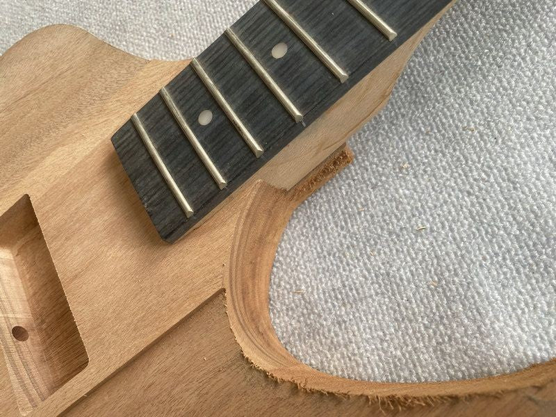 Unfinished 4 String Bass Mahogany Body with Maple Neck Fit Firebird DI
