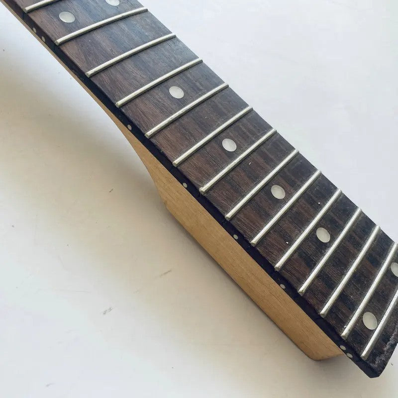 Black Electric Guitar DIY Project Maple Neck, Rosewood 24 Frets Finger