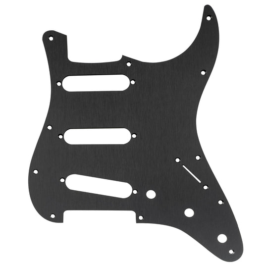 Black Aluminum Guitar Scratch Plate Pickguard Fit Stratocaster Strat