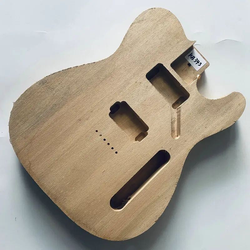 Basswood Unfinished DIY Project Guitar Body, String Through Bridge Fit