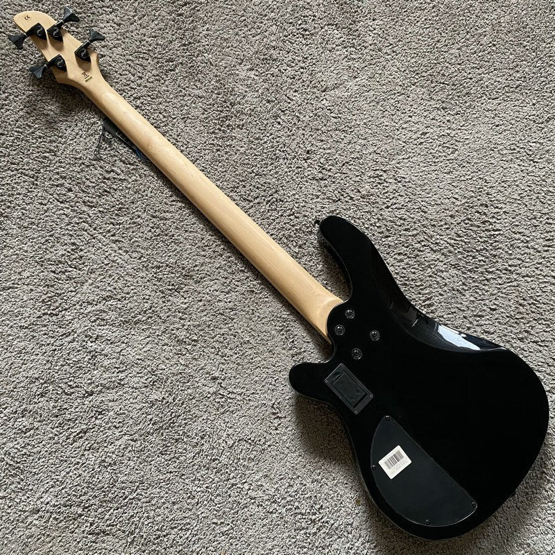 J&D 4 String Electric Bass, Solid Mahogany Body, Maple Neck, Rosewood
