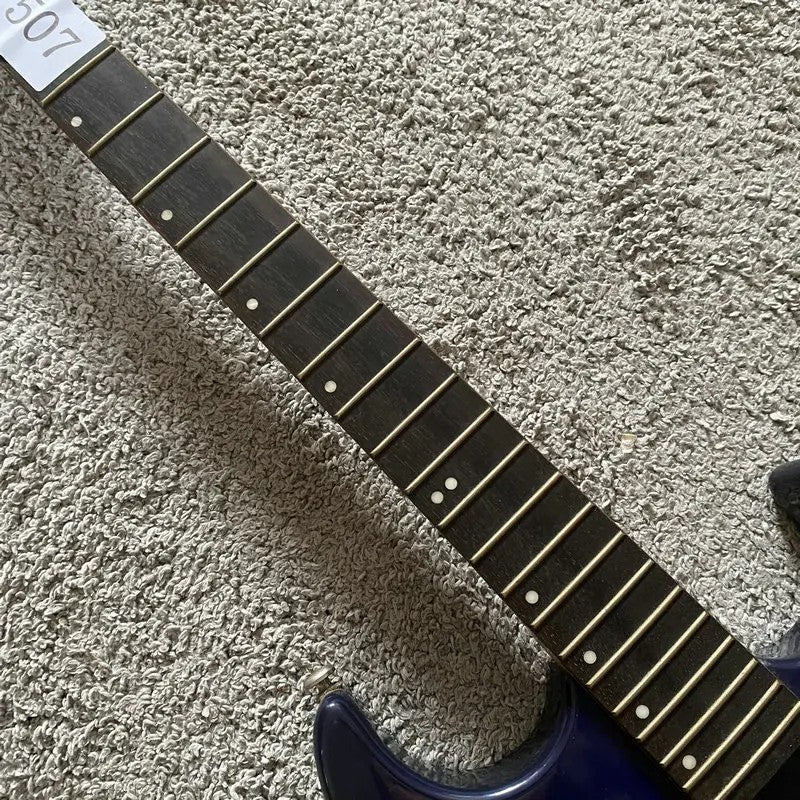 Blue Electric Guitar Basswood Body, Maple Neck, Rosewood Fingerboard