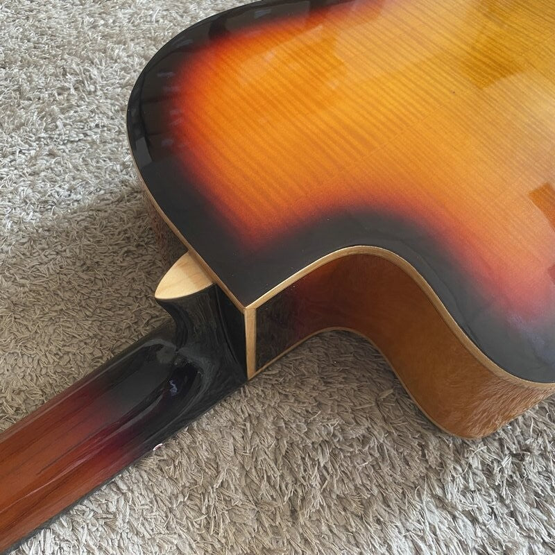 Sunburst Finish Classical Guitar, Mahogany Neck, Rosewood Fingerboard