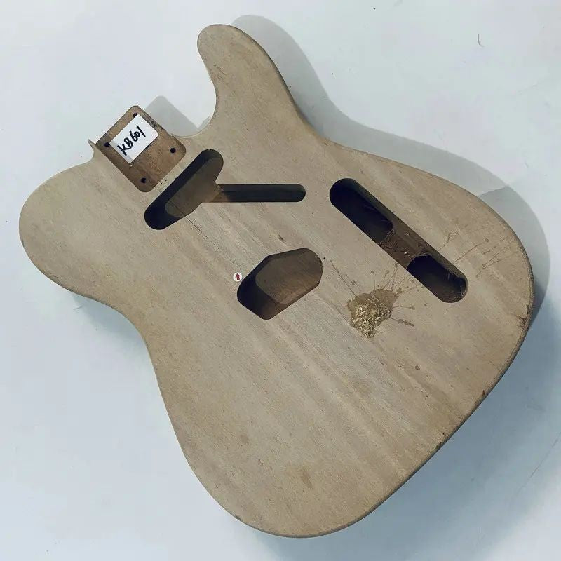 Unfinished Basswood DIY Project Guitar Single Cut Body Fit Telecaster