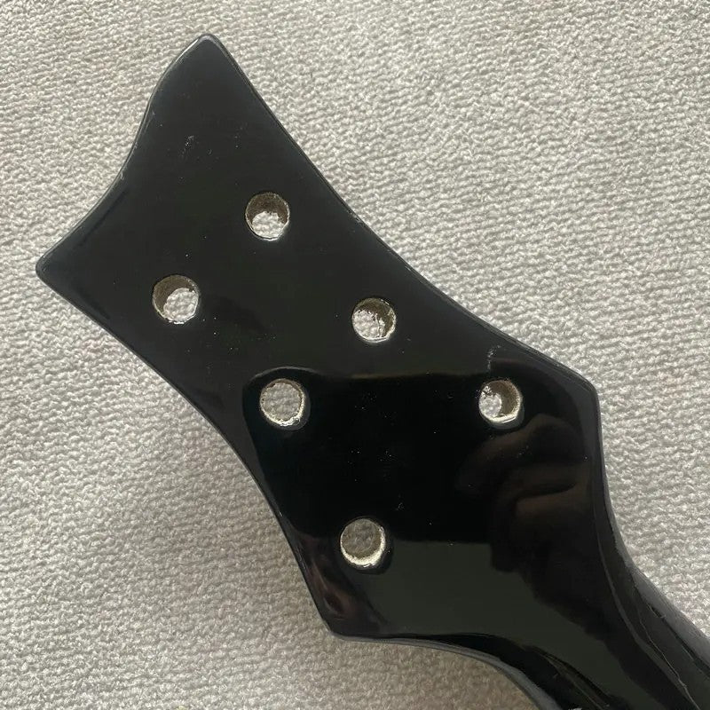Glossy Black Basswood Guitar Body with Maple Neck, Rosewood Fingerboar