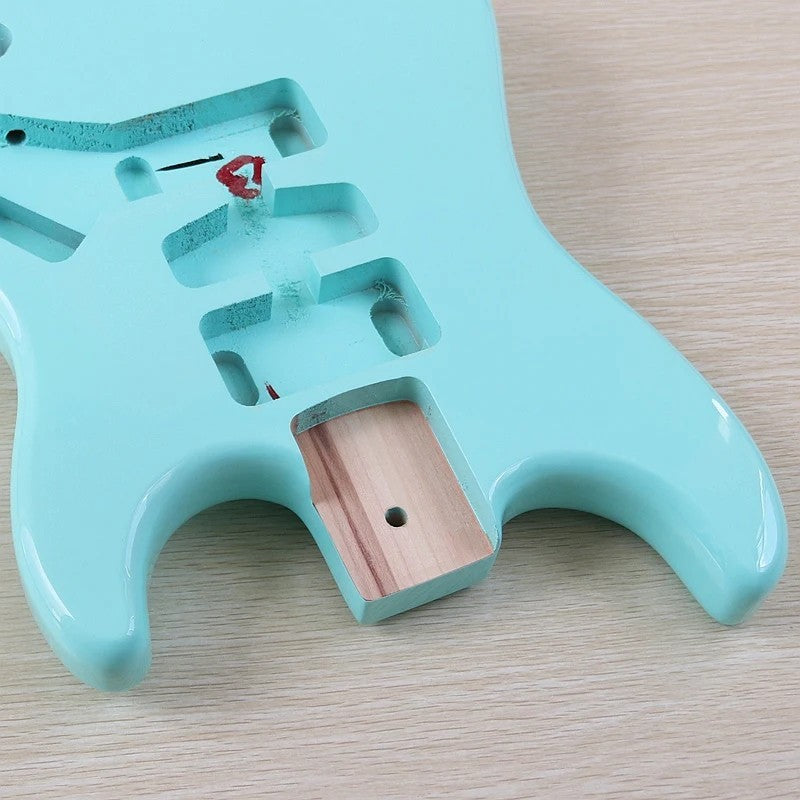 Light Blue Poplar Wood Guitar Body Fit Stratocaster Strat