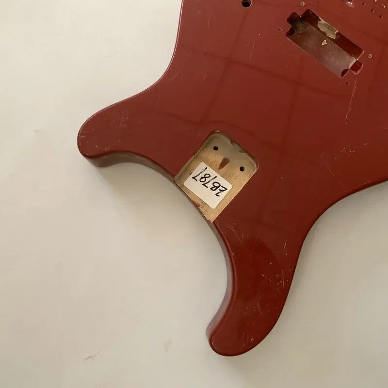 Red Double Cutaway Guitar Body DIY Project