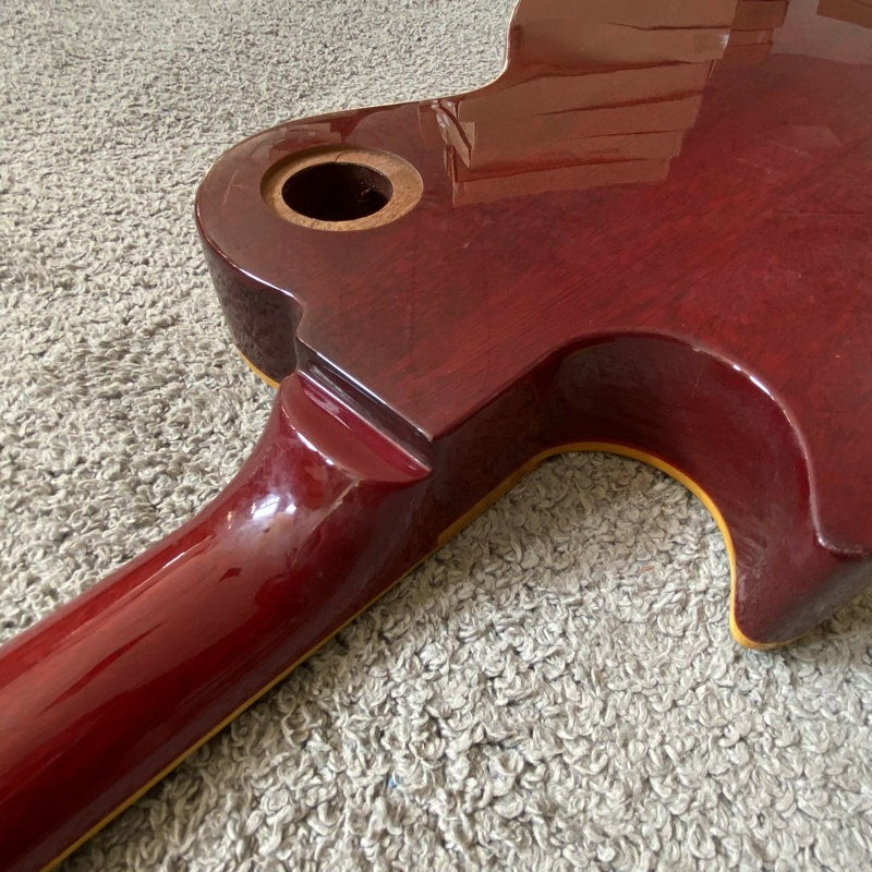 Cherry Burst DeVile Guitar Mahogany Body Rosewood Fingerboard Neck Fit