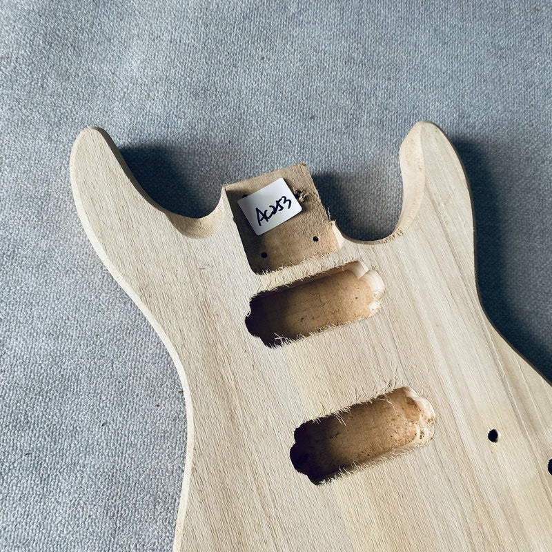 HH Basswood Unfinished Guitar Body, String Through Bridge