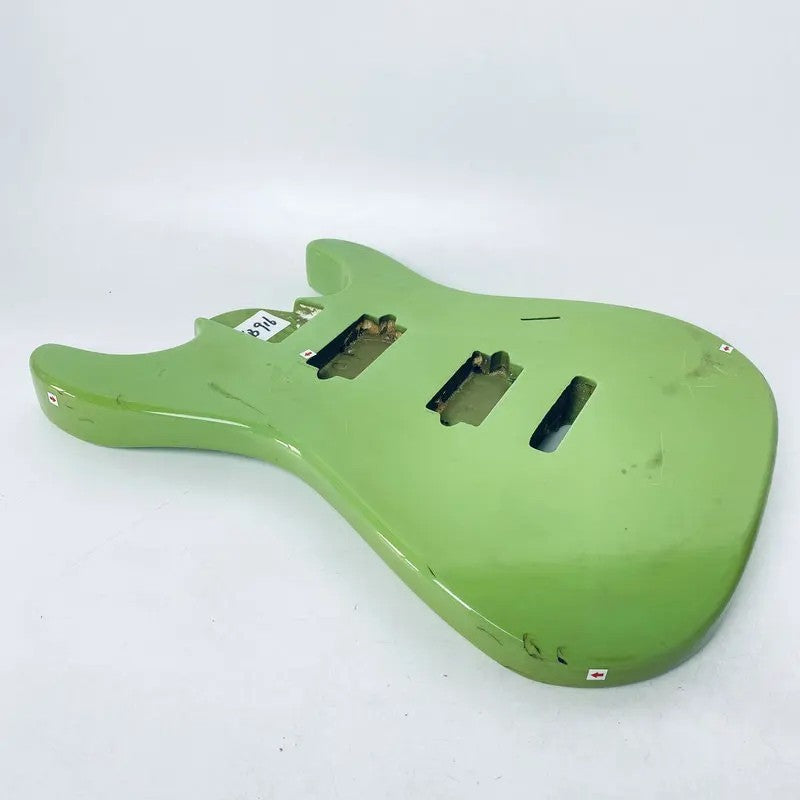 Green HH Basswood Guitar Double Cutaway Body