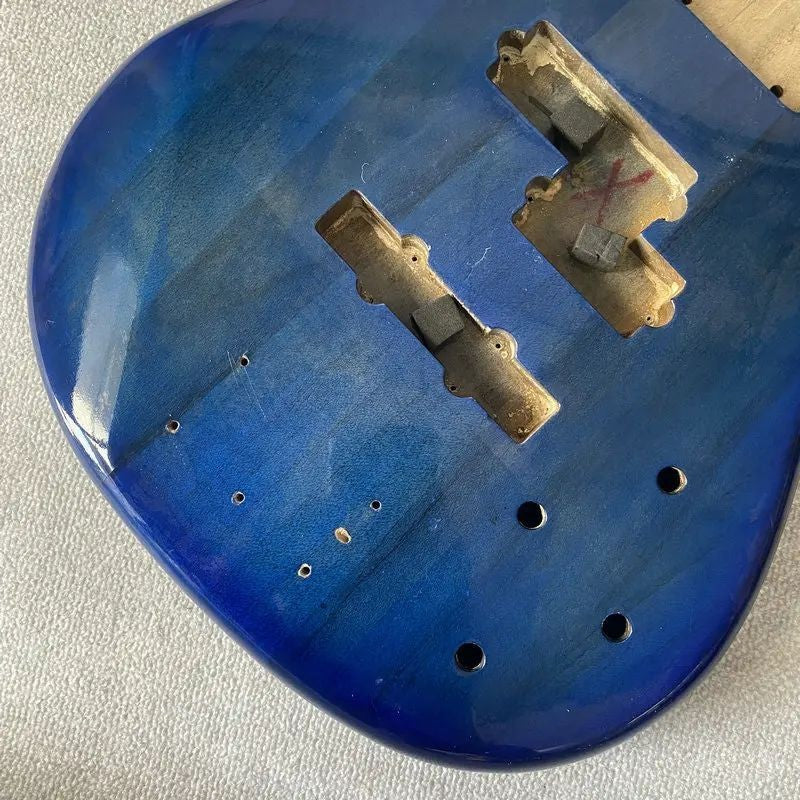 Transparent Blue Basswood Bass Guitar Body
